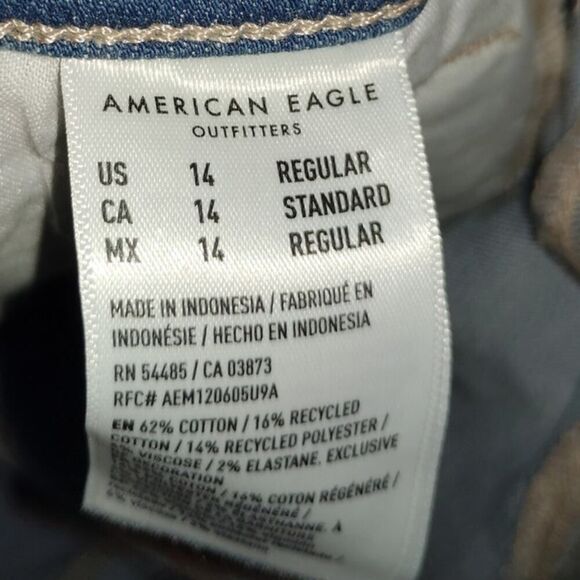 American Eagle Curvy High-Rise Skinny Jeans - Size 14 - Picture 4 of 4